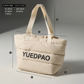 Yuedpao Fluffy Bag Collection กระเป๋าสะพายข้างแฟชั่น กระเป๋ายืดเปล่า กระเป๋าอเนกประสงค์ กระเป๋านุ่มนิ่ม