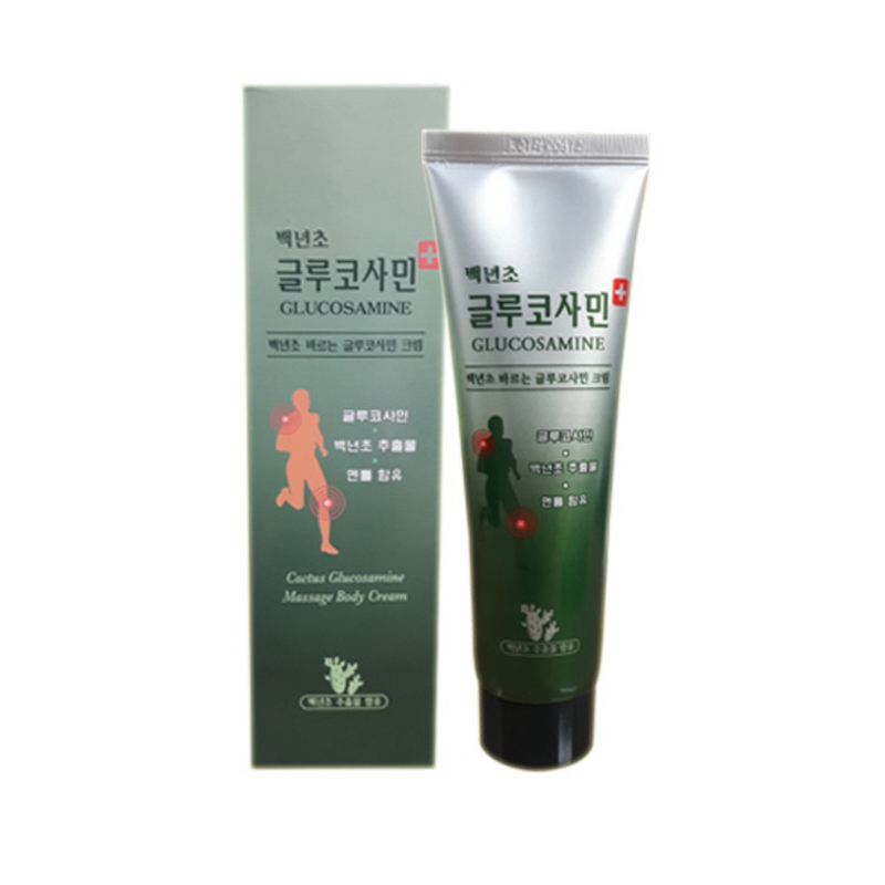 ครีมแก้ปวดเมื่อยเกาหลี 🇰🇷 (Baeknyeoncho Glucosamine Cream)"백년초 글루코사민 크림"