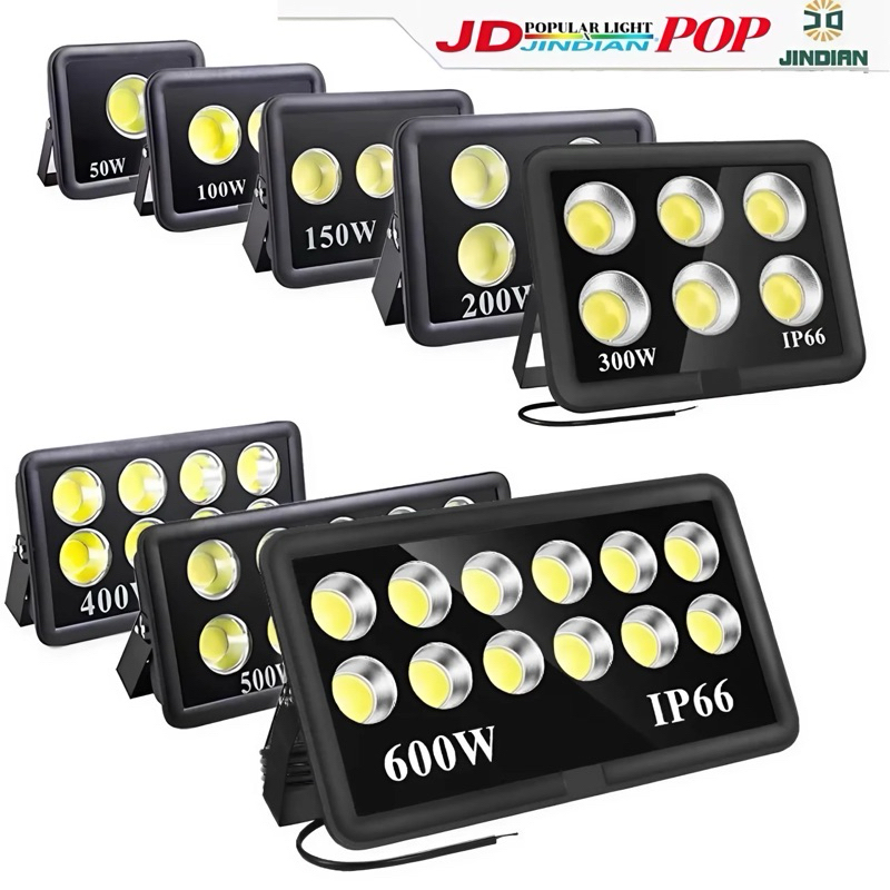 สปอร์ตไลท์COB ตาใหญ่ LED ไฟส่องสนาม ไฟ220V ขนาด 100W/200W/300W/400W/500W/600W