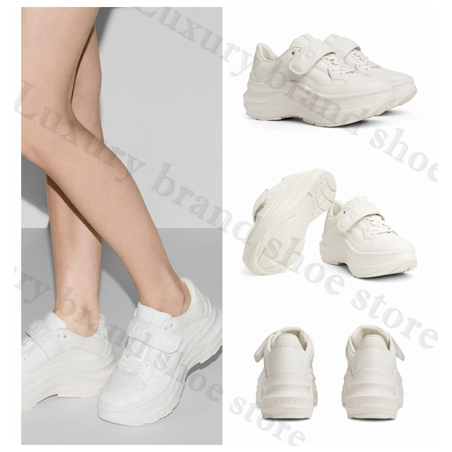 👟Gucci, classic, new, Wave, รองเท้าส้นเตารีดผู้หญิง, รองเท้าผ้าใบ, ของแท้💯