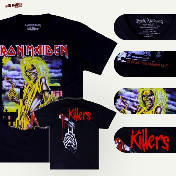 BLAXROXX® | Iron Maiden® | [IRM0045] | เสื้อยืดคอกลม แขนสั้น | สกรีนลายคมชัด ไม่หลุดลอก | Cotton100%