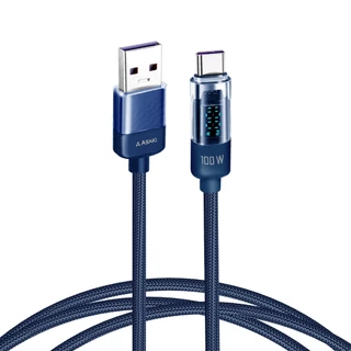 Asaki Type-C USB Charging Cable สายชาร์จไทป์ซี ชาร์จเร็ว 100w ยาว 1.5 เมตร รุ่น A-2314 - รับประกัน 1 ปี