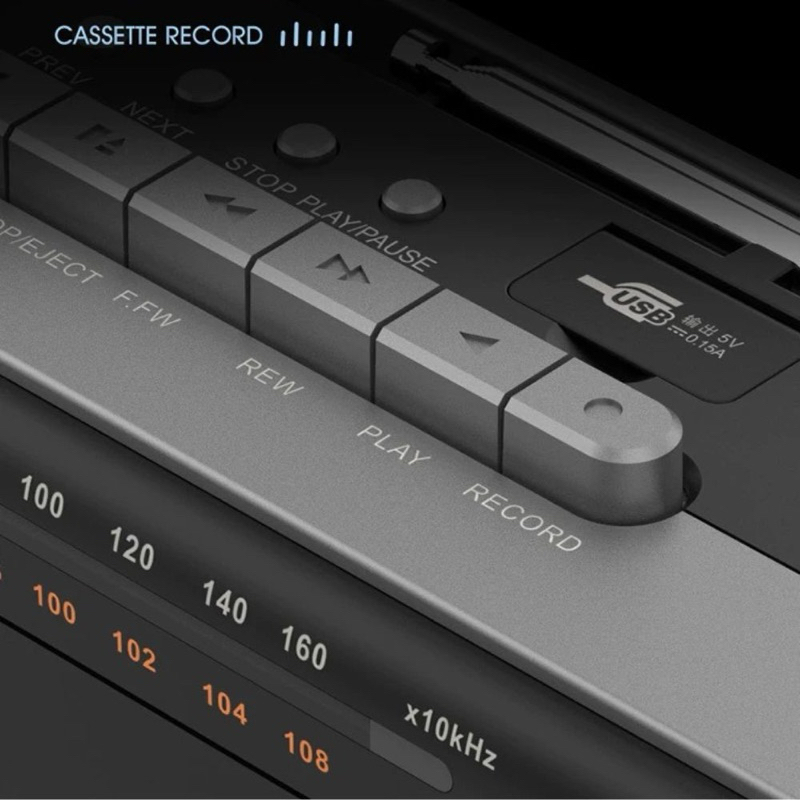 ( พรีออเดอร์ ) PHILIPS เครื่องเล่นเทปคาสเซ็ท, วิทยุ AM-FM, USB / Portable Cassette Player TAR3568 ราคา ถูกที่สุด ดีลบีเคเค แกลเลอรีภาพที่ 3