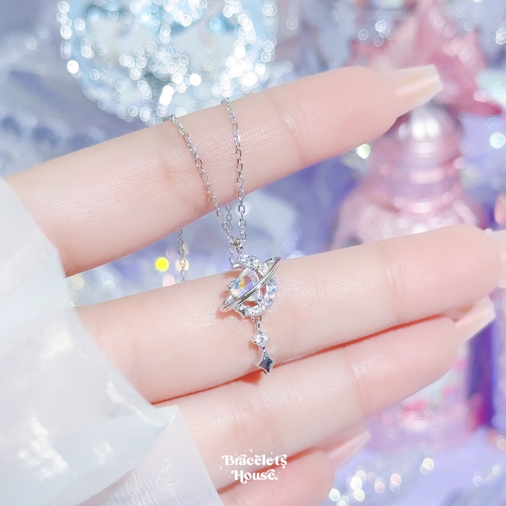 สร้อยคอเงินแท้ Universe (Aura) ✨₊˚  L10-3