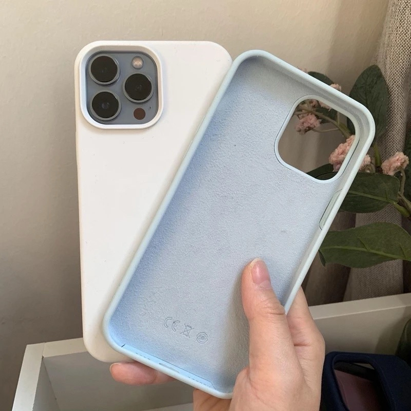 เคส Silicone กำมะหยี่โลโก้ ไอโฟน 14 14PLUS 14PRO 14PROMAX เคสกันเปื้อน พร้อมส่งในไทย