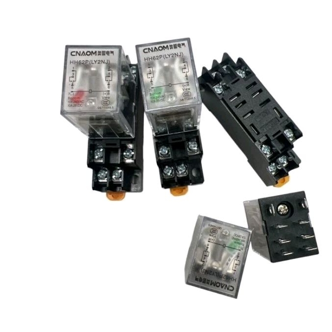 ถูกมาก ราคาต่อชุด รีเลย์ +ขา Taiming รีเลย์แม่เหล็กไฟฟ้าขนาดเล็ก LY2N LT2  JQX-13F HH62P12V24VAC220V  LY2