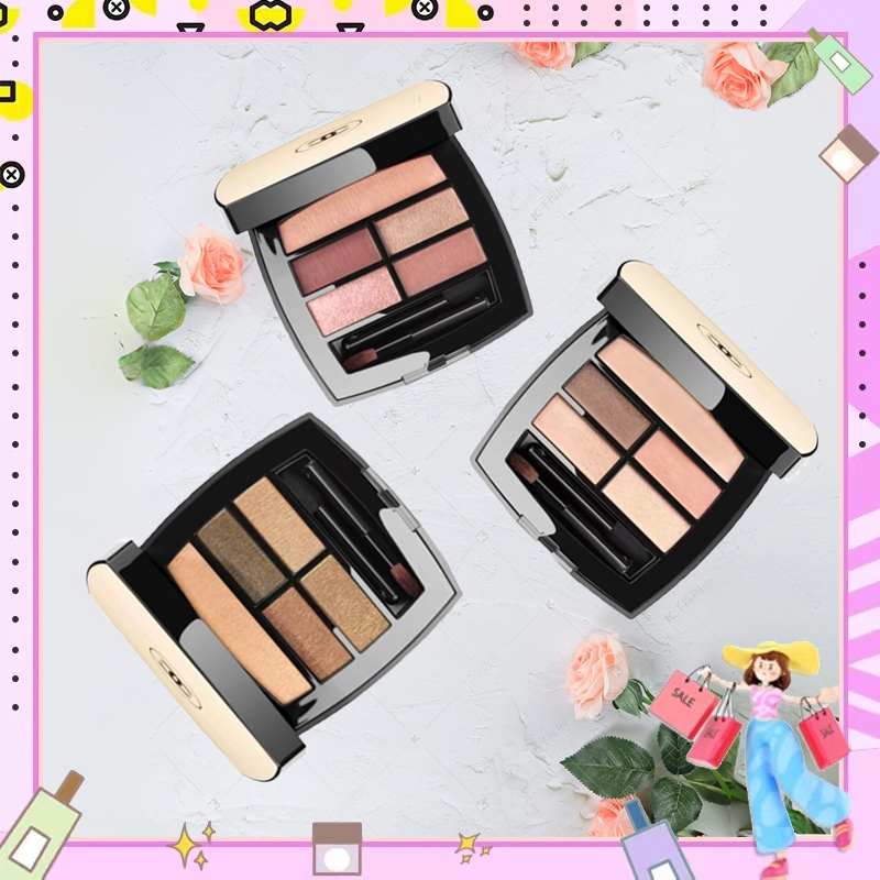 【แท้ 💯%】Chanel Les Beiges Healthy Glow Natural Eyeshadow Palette🌸#Warm #Intense#Tender- สีที่สมบูรณ์