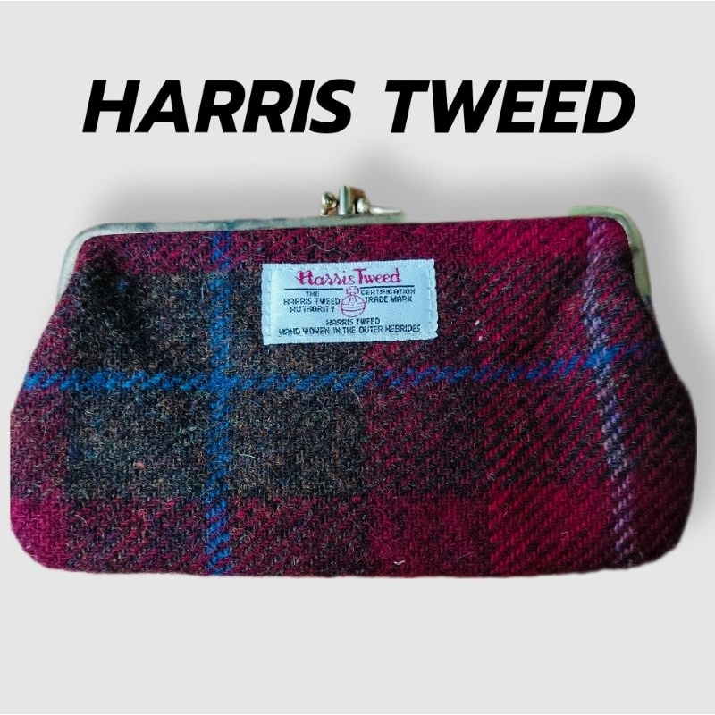 กระเป๋าสตางค์Harris tweedแท้ออกช็อปญี่ปุ่นมือสอง