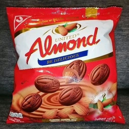 ช็อคโกแลตอัลมอนด์ ยูไนเต็ด🍫 อัลมอนด์เคลือบช็อคโกแลต🍫 United Almond🍫
