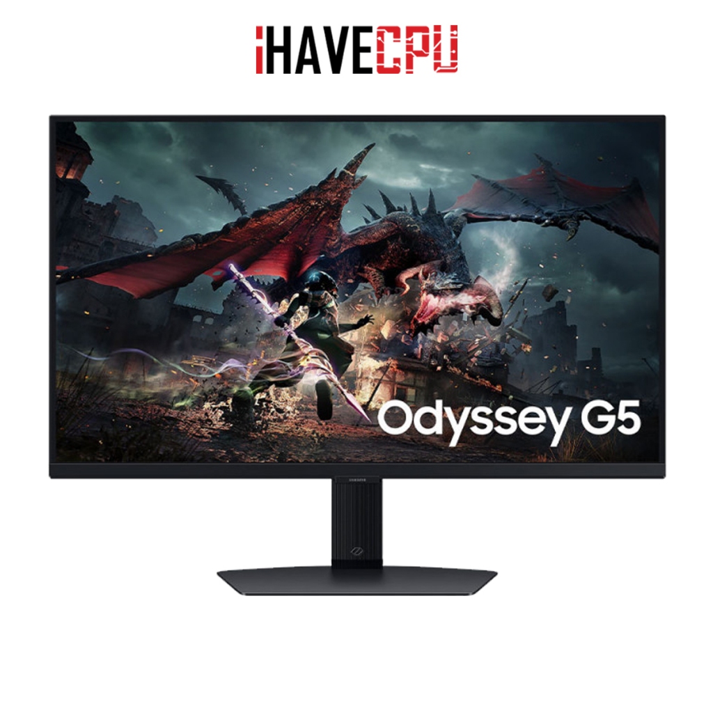 iHAVECPU MONITOR (จอมอนิเตอร์) SAMSUNG ODYSSEY G5 G50D LS27DG502EEXXT - 27 IPS 2K 180Hz