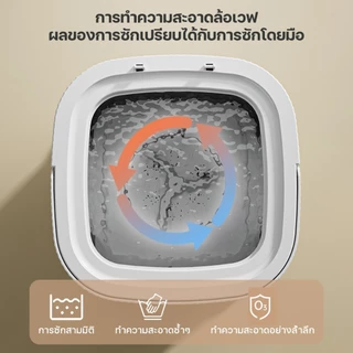 Keluer ถังซักผ้ามินิ 13L mini washing machine อัตราการต้านเชื้อสูงถึง 99.9% ซักผ้าพกพา เหมาะสำหรับหอพัก/บ้าน เครื่องซัก