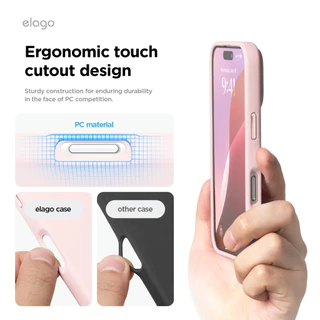 elago iPhone 16, 16 Plus, 16 Pro, 16 Pro Max MagSafe Silicone Case เคสที่มาพร้อม MagSafe built in