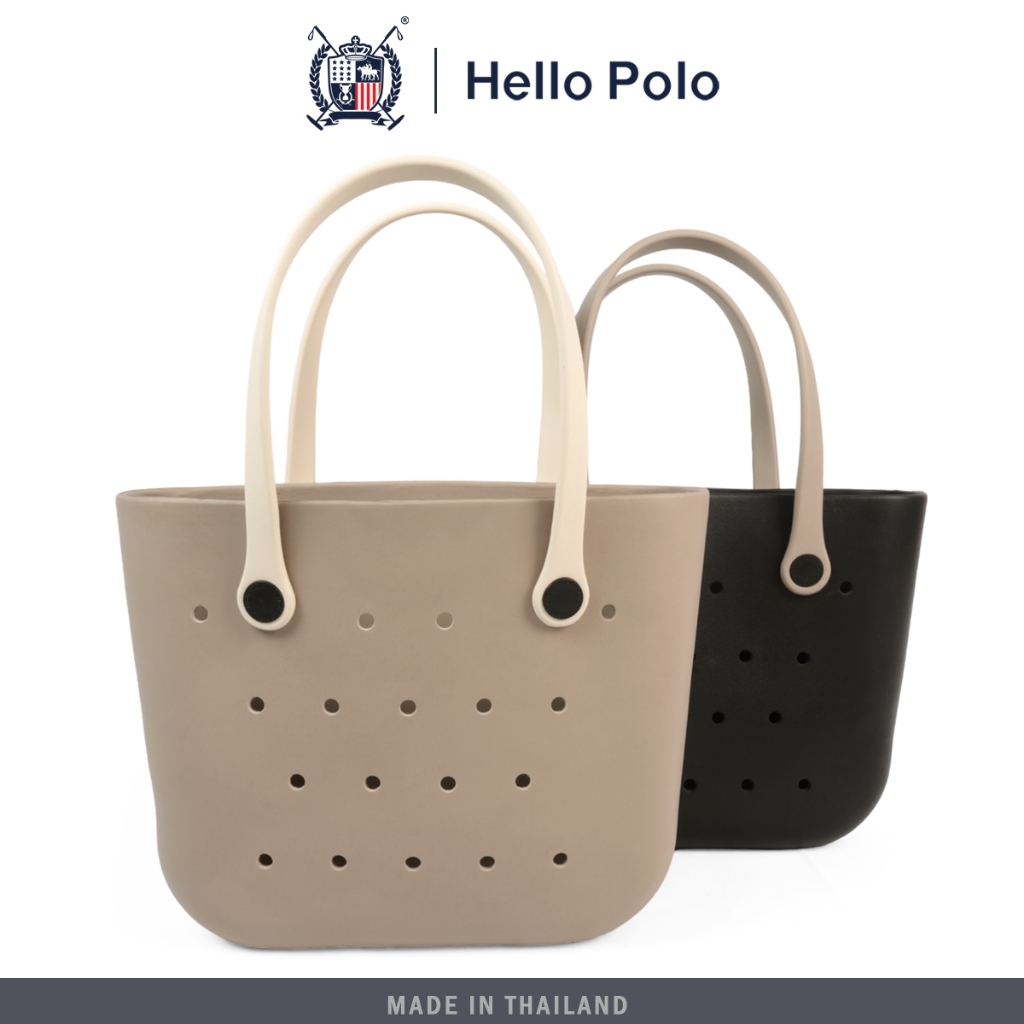 Hello Polo ผู้หญิงกระเป๋าถือ กระเป๋าสะพายความจุขนาดใหญ่ สไตล์ครีม นุ่มนวลเหมือนเมฆ ลำลอง แบบพกพา ฤดู