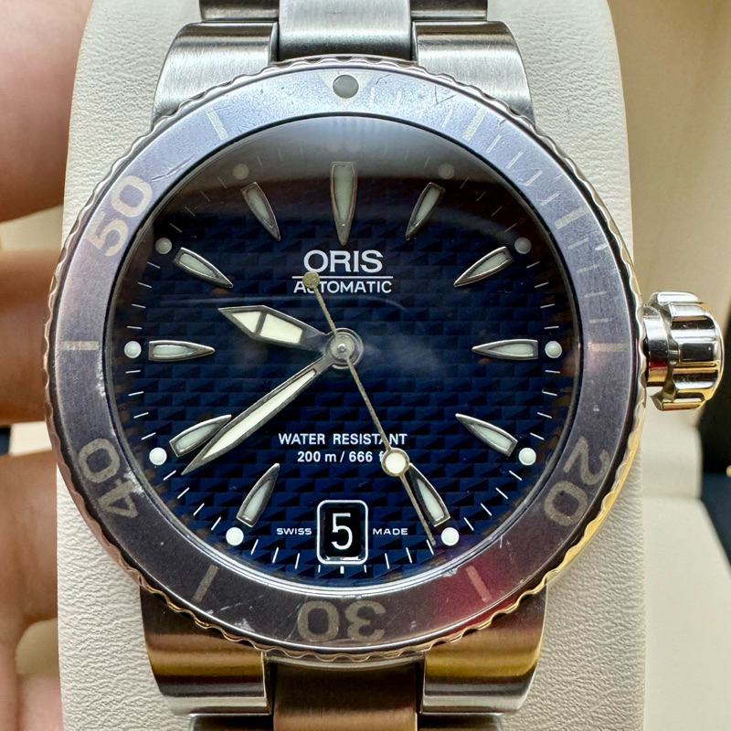 Oris TT1 Big Crown Mid Size Diver SS 7555