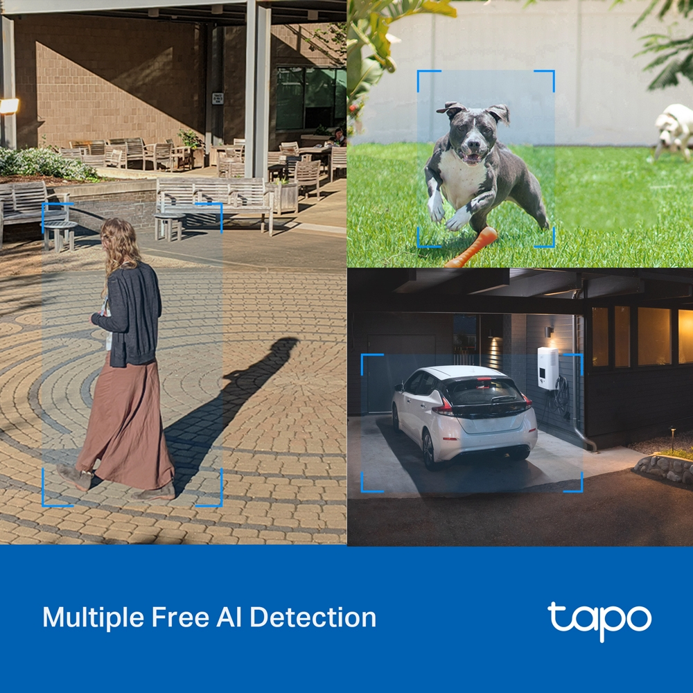 TP-Link Tapo C520WS [แพ็คคู่สุดคุ้ม] กล้องไวไฟ 4MP 2K+ QHD ใช้งานภายนอก Starlight Color Night Vision