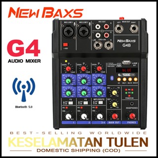 NEW BAXS G4B มิกเซอร์มืออาชีพ 4 ช่องสัญญาณ 48V phantom switc…