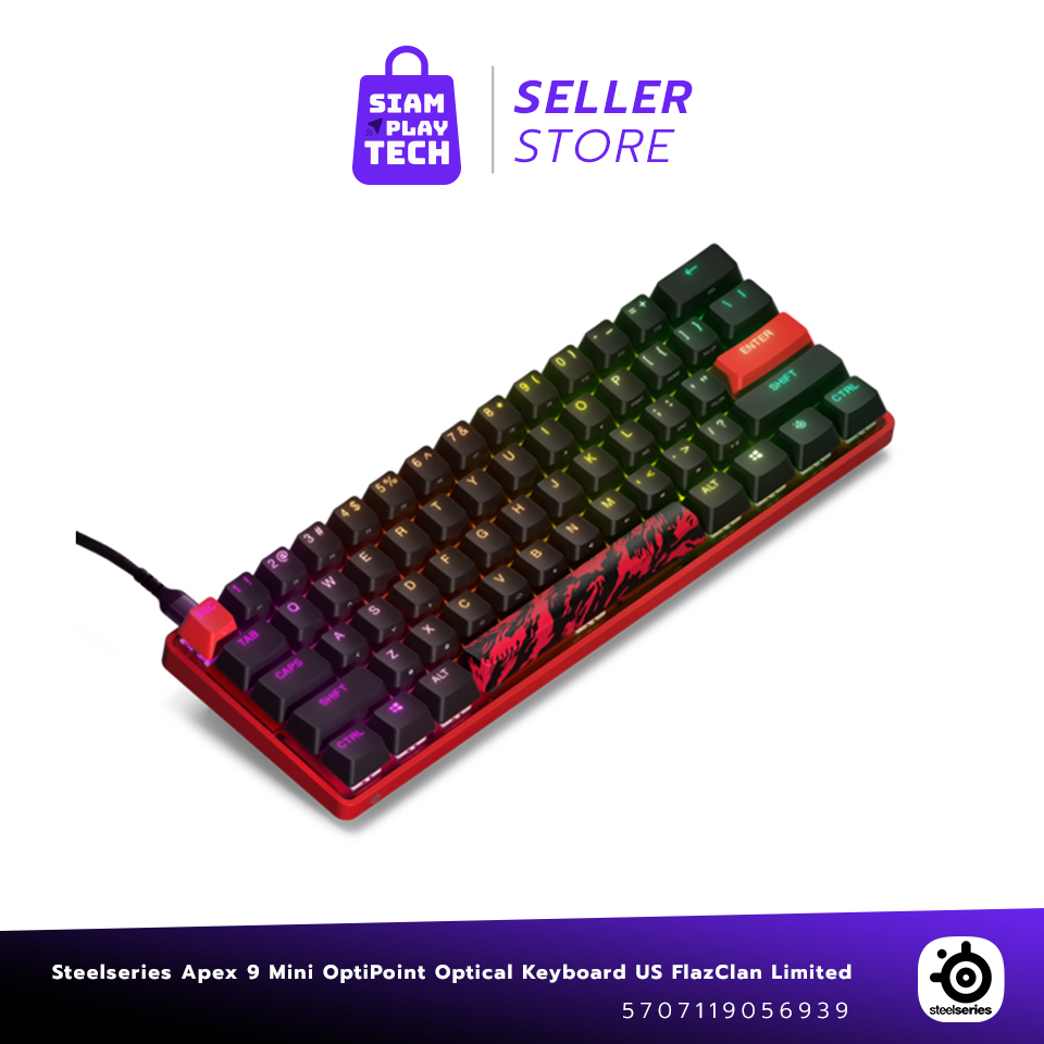 SteelSeries SteelSeries Apex 9 Mini [US] FazeClan คีย์บอร์ดพกพาสะดวก