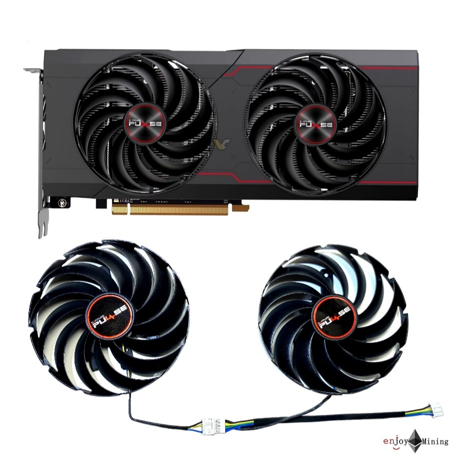 พัดลมการ์ดจอ Sapphire RX 6700 6700XT PULSE Platinum Edition graphics card fan FD10015M12D