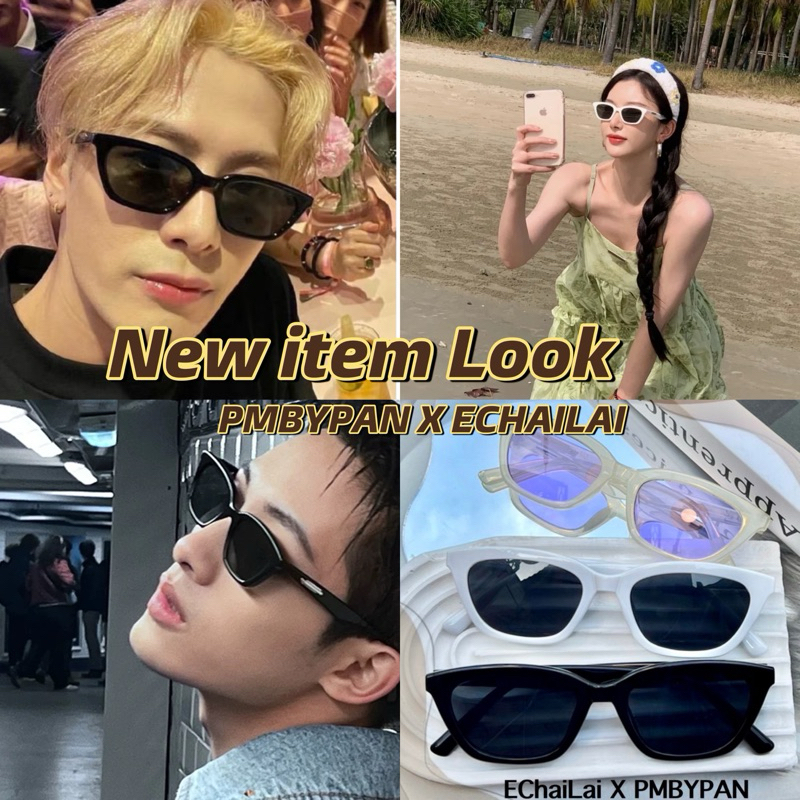 รุ่นDro309 รวมสีมินิมอล GM NEW Item 2023 ปั้มโลโก้เงินแว่นตาเวอร์ชั่นเกาหลีSunglassesป้องกันแสงUv400