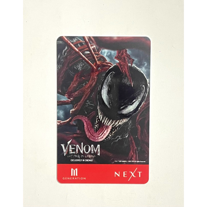 บัตรสะสม M gen เรื่อง Venom 2 จากเมเจอร์ ซีนีเพล็กซ์