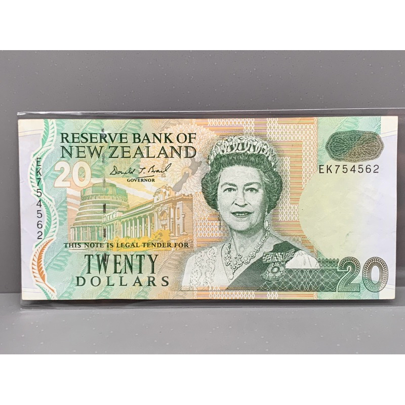 ธนบัตรรุ่นเก่าของประเทศนิวซีแลนด์ ชนิด20Dollar ปี1992