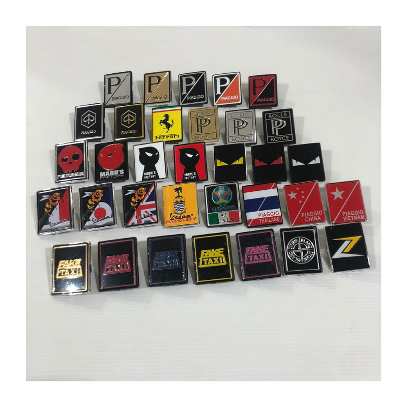 โลโก้พร้อมฐานรองสำหรับ Vespa All model มีให้เลือกหลายลายสุดเท่  **สีขอบคละมาจากโรงงาน** ราคา ถูกที่สุด ดีลบีเคเค แกลเลอรีภาพที่ 4