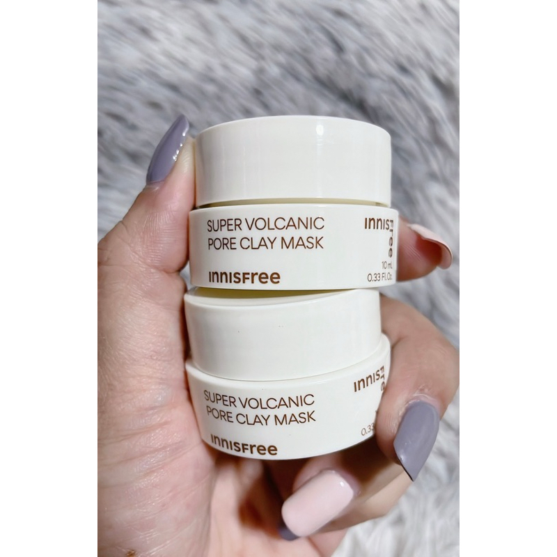 Innisfree Super Volcanic Pore Clay Mask 10ml สูตรใหม่ มาส์กโคลนภูเขาไฟ