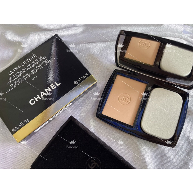 🌺Chanel  ultra le teint ultrawear all day comfort flawless finish Compact foundation💯 ตลับเรียบหรู