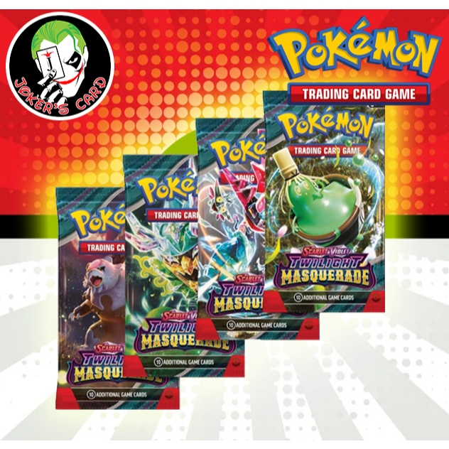 [แบบซอง] Pokemon TCG Twilight Masquerade Booster Pack English version