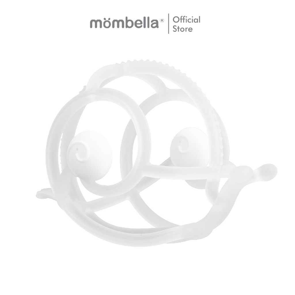 Mombella ยางกัดหอยทากมัมเบล่าCrystal ของแท้จากอังกฤษ ปลอดภัยมี มอก. ยางกัดซิลิโคนนิ่มส่งเสริมพัฒนาการ BPA Free Teeth