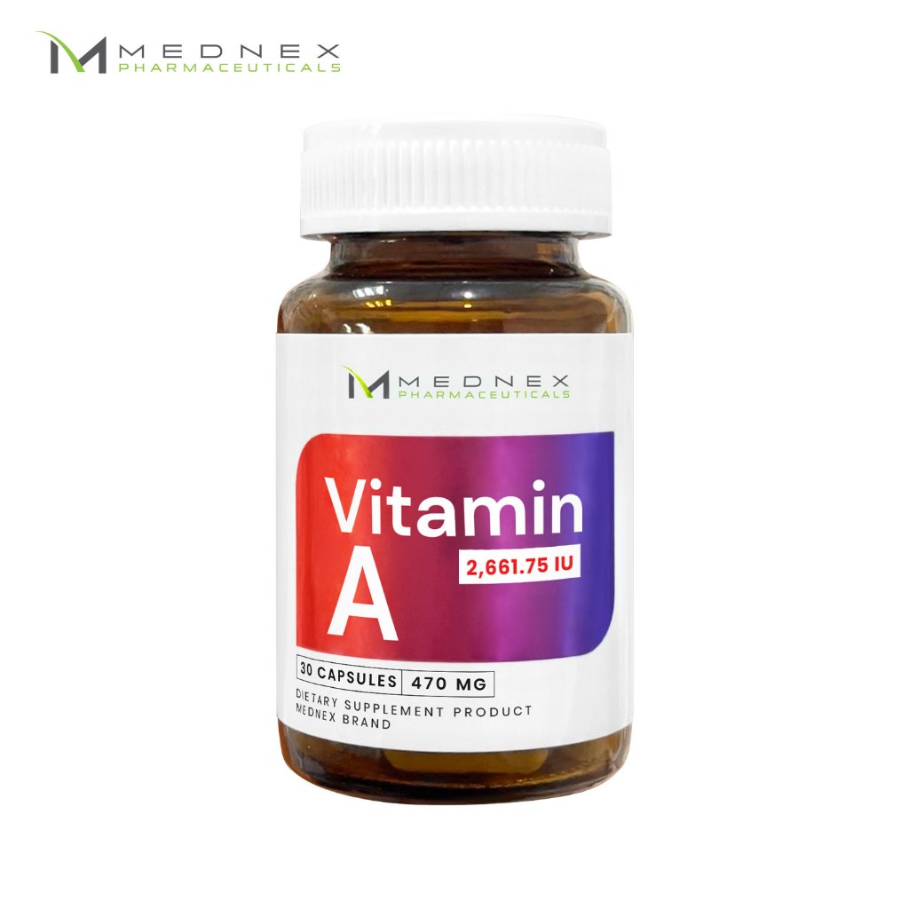 วิตามินเอ เมดเน็กซ์ x 1 ขวด Vitamin A MEDNEX วิตามินตา อาหารเสริมตา Mednex Vitamin A 2,661.75 IU