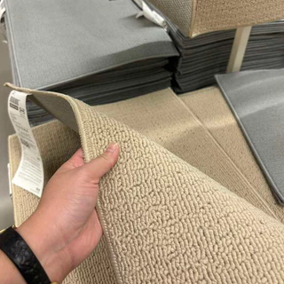 IKEA อิเกีย 🇸🇪 พรมเช็ดเท้า FINTSEN ฟีนท์เซน สีมี เทา เบจ ขนาด 40 x 60 ซม.