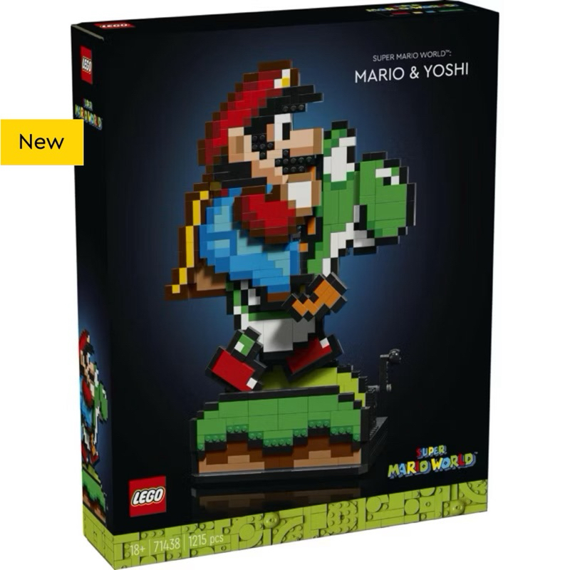 (พร้อมส่ง รับส่วนลด 10-20%) Lego 71438 Super Mario World™: Mario & Yoshi เลโก้ของใหม่ ของแท้ 100%