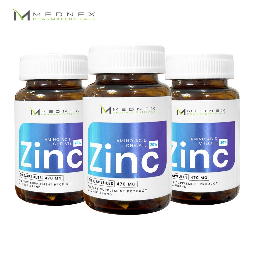 [แพ็ค 3 ขวด สุดคุ้ม] ซิงค์ Zinc MEDNEX เมดเน็กซ์ ซิงค์Zinc แร่ธาตุสังกะสี สังกะสี แร่ธาตุซิงค์ zincซิงค์ Mednex