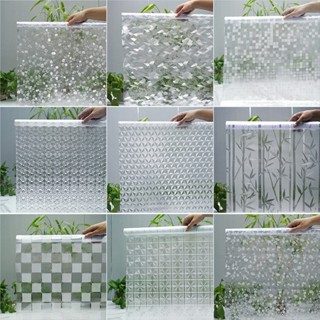 3D สีสัน 45.60.90.120*200 ซม. สีสันปลอดกาวไฟฟ้าสถิตโปร่งแสงฟ…