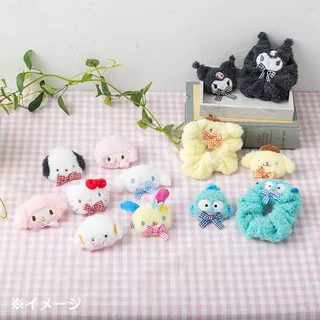 🌸กิ๊บSanrio Fluffy Hair Clips กิ๊บซานริโอ้ รุ่นนุ่มนิ่ม ขนฟู สุดน่ารัก พร้อมส่ง แท้ Japan