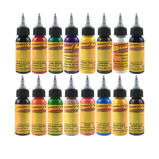 16สี หมึกสักถาวร 30มล/ขวด Tattoo inks สีสักคิ้ว Tattoo color สีสักลายของแท้ น้ําหมึกสักลาย หมึกสักลายแท้