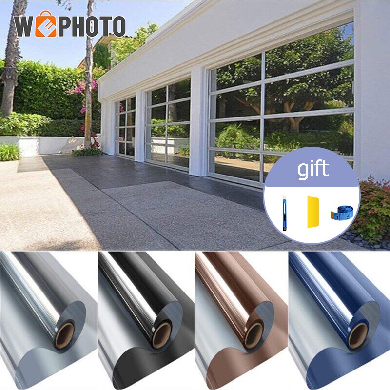 🔥จัดส่งอย่างต่อเนื่อง ฟิล์มติดกระจก ฟิล์มกรองแสง Window Film ฟิล์มปรอท ฟิล์มติดอาคาร กันรังสี UV ฟิล์ม มีกาวในตัว 90x10m