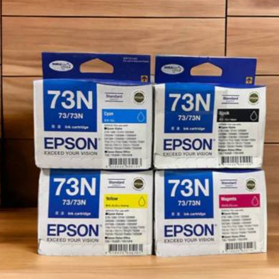 หมึกแท้ หมึกเอฟสัน 73n Epson 73n Bk/C/M/Y ของแท้ 100%