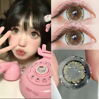 【📢2คู่ลด฿15,1คู่ลด฿5❗สุดคุ้ม】Midroo เลนส์ธรรมชาติขนาดบิ๊กอาย Big Eye Black 14.5mm-1คู่ รายเดือน คอนแทคเลนส์