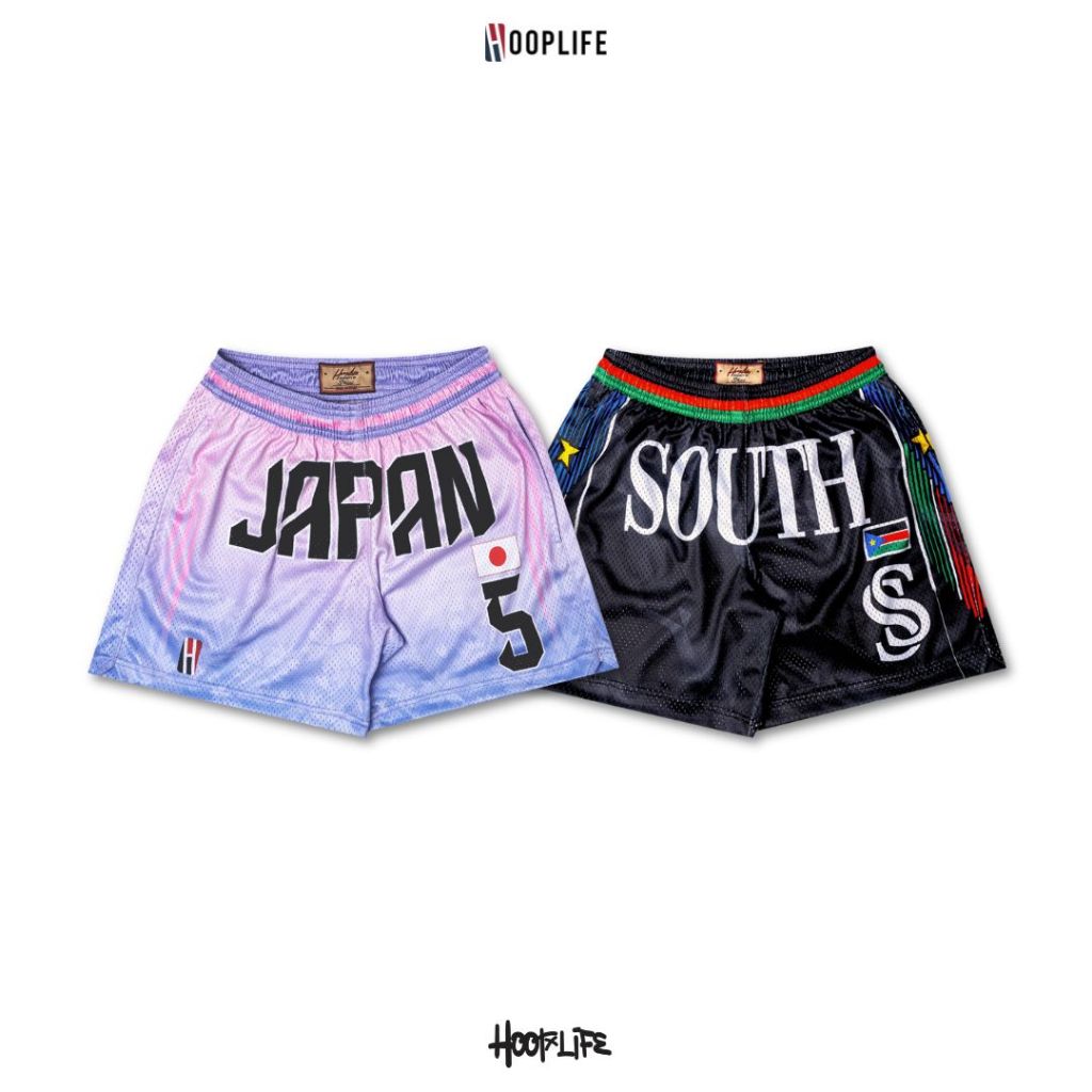 กางเกงขาสั้น กางเกงแฟชั่นเนวสตรีท HoopLife ” Olympic’24 ” Mesh Shorts