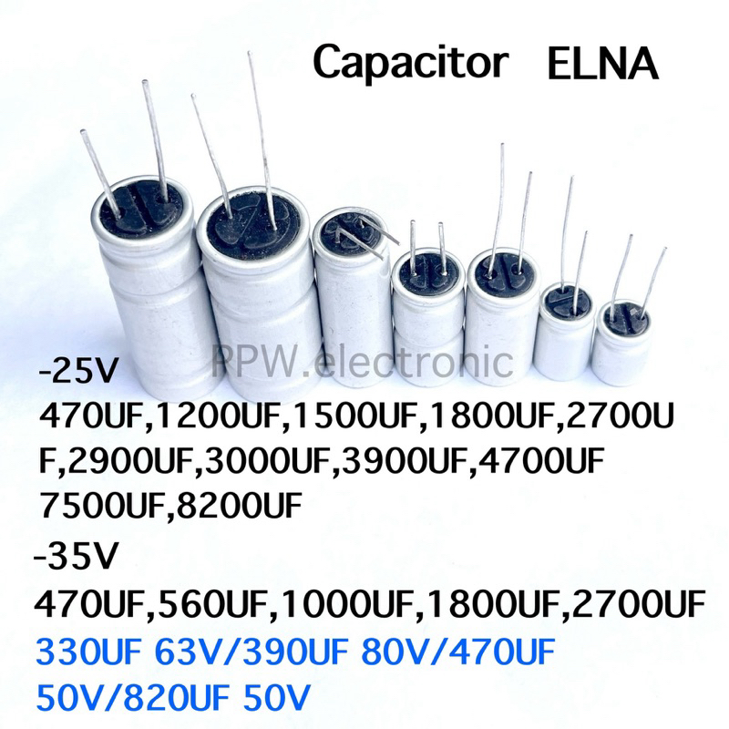 Capacitor 25V 35V 50V 63V 80V 100V 470UF 330UF 390UF 560UF 820UF 1000UF 1200UF 1500UF 1800UF 2700UF 