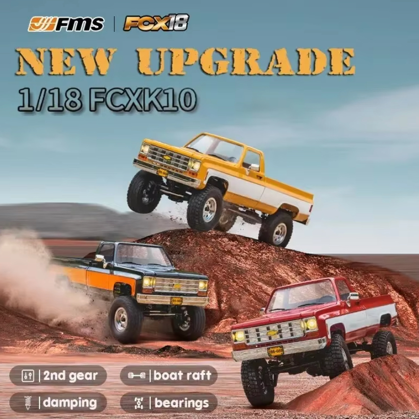 FMS 1:18 FCX18 Chevrolet K10 V2 RTR จัดส่งจากไทย ถูกที่สุด