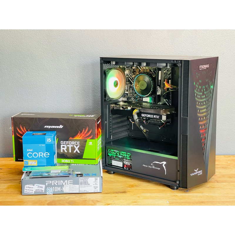 คอมพิวเตอร์ประกอบแรงๆ เล่นเกม ทำงาน i5-12400f / RTX 3060Ti