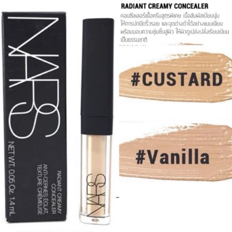 นาร์สคอนซีลเลอร์ NARS Radiant Creamy Concealer 1.4ml tester และ 6ml.ไซส์ขาย Vanilla/Custrad