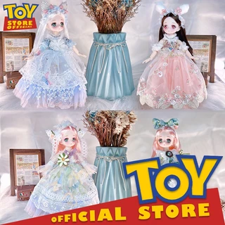 ตุ๊กตาเจ้าหญิงเปลี่ยนชุดได้ รองเท้าตุ๊กตา 30cm เสื้อผ้าตุ๊กตา 30ซม ตุ๊กตาน่ารัก bjd doll 1/6 ผู้หญิง