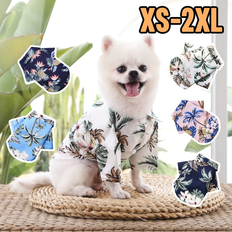 เสื้อสัตว์เลี้ยง เสื้อสุนัข ใหญ่ ไซส์ 2XL-5XL สําหรับสัตว์เลี้ยง สุนัข ทรงหลวม เชิ้ตฮาวาย B0019
