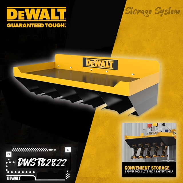 DEWALT WORKSHOP STORAGE POWER TOOL SHELF - DWST82822