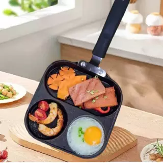 กระทะทอดไข่ดาว ไข่เจียว 3 หลุม เคลือบNon-Stick กระทะทำอาหารเช้า T-223