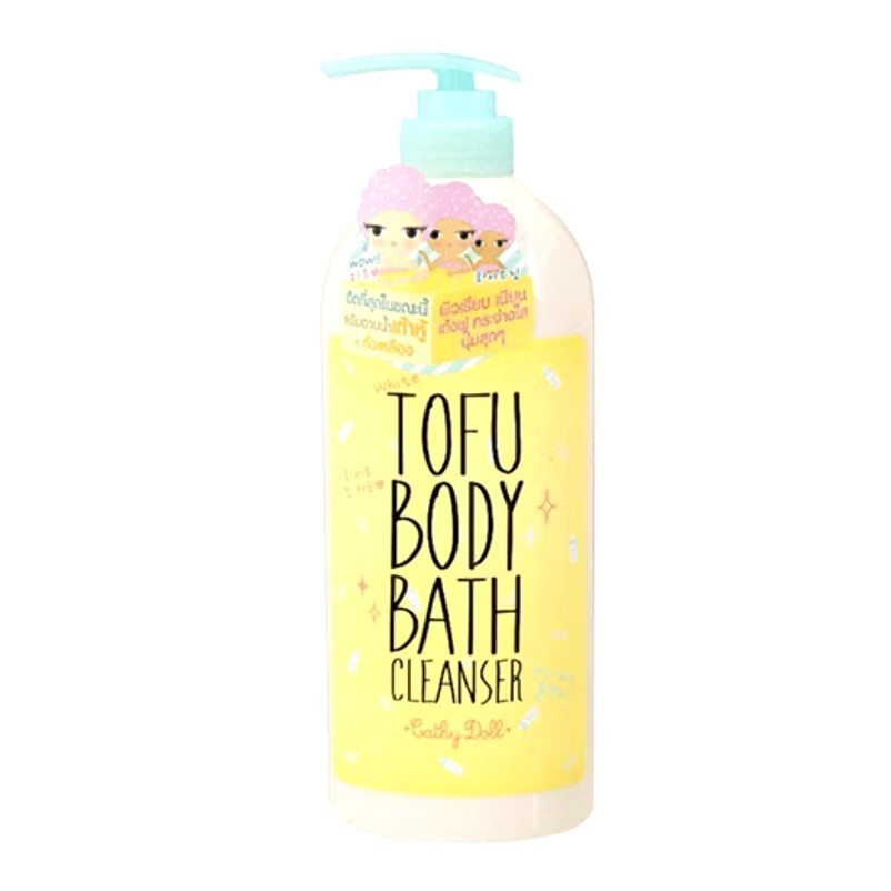 Cathy doll ครีมอาบน้ำเต้าหู้ +ถั่วเหลือง ผิวเรียบเนียน เด้งฟู กระจ่างใส ปริมาณสุทธิ750มล.